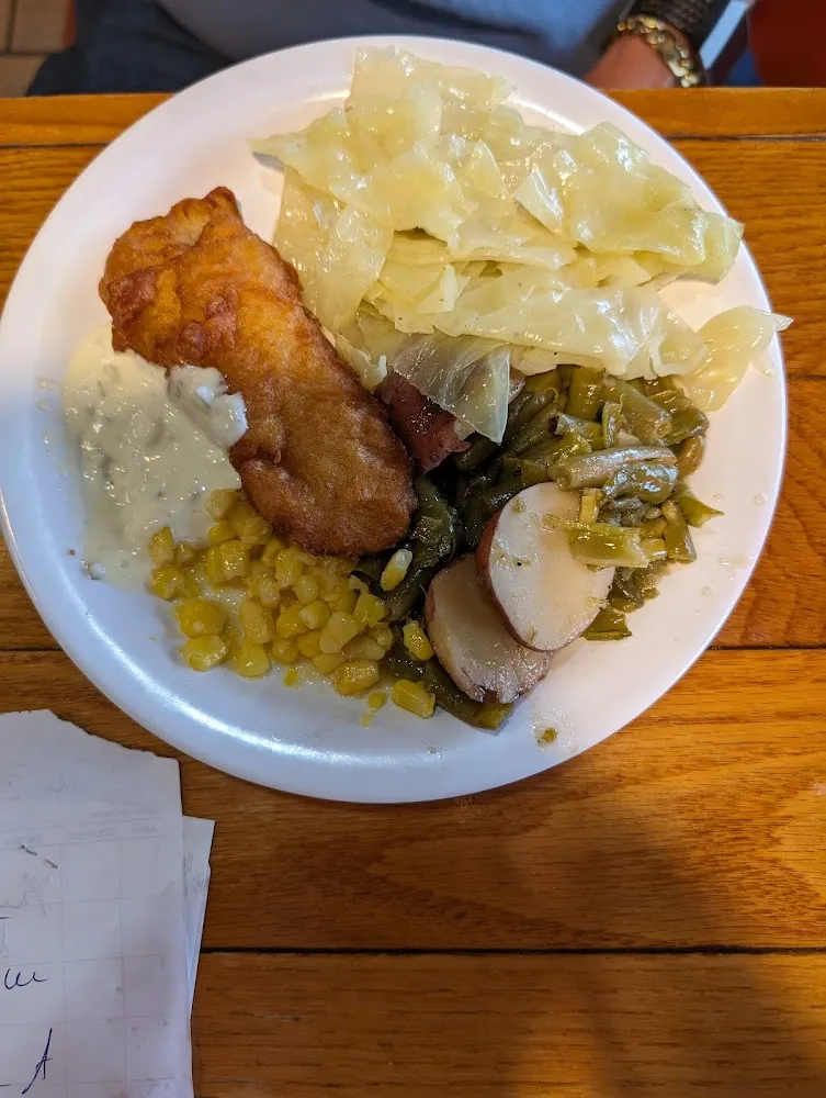 Fish Green Beans from Buffet